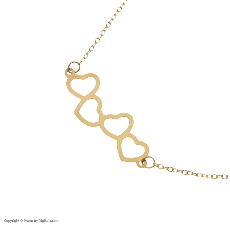 دستبند طلا 18 عیار زنانه مایا ماهک مدل MB1340 طرح قلب