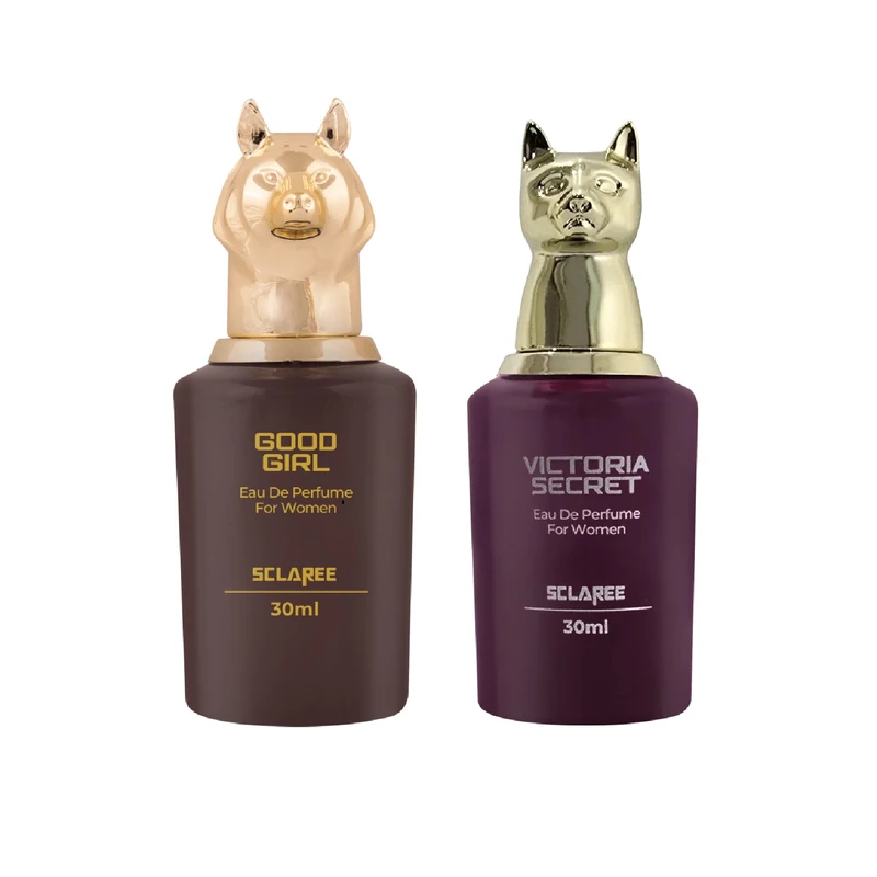 عطر جیبی زنانه اسکلاره ویکتوریا سکرت مدل با رایحه گرم حجم 30 میلی‌لیتر به همراه عطر جیبی زنانه اسکلاره مدل گودگرل با رایحه گرم حجم 30 میلی‌لیتر