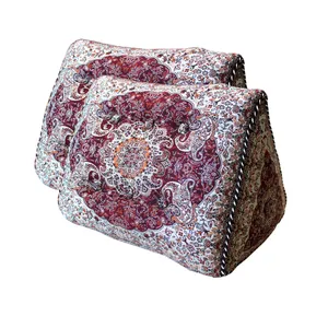 پشتی ترمه مدل مثلثی شاه نشین کد 10083بسته 2 عددی