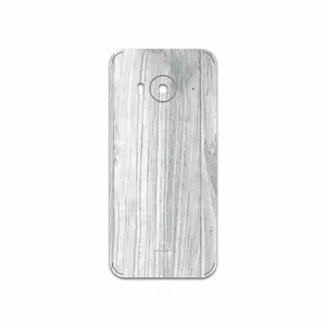 MAHOOT White Wood Cover Sticker for HTC One ME