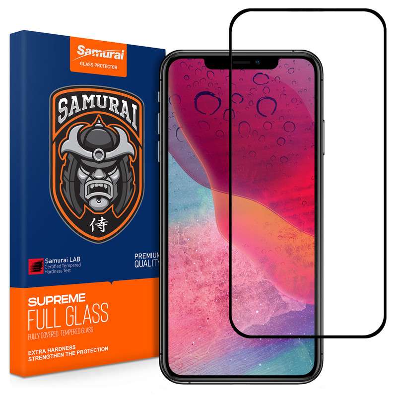 محافظ صفحه نمایش شیشه ای سامورایی مدل ovglass مناسب برای گوشی موبایل اپل iPhone XS Max / 11 Pro Max 