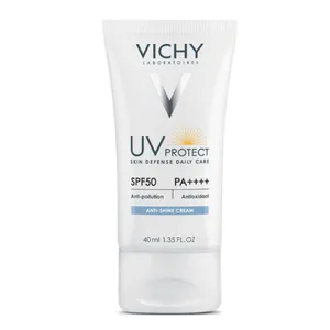 کرم ضد آفتاب بدون رنگ ویشی SPF 50 مدل Anti Shine ‌مناسب پوست‌های چرب و مختلط حجم 40 میلی‌لیتر