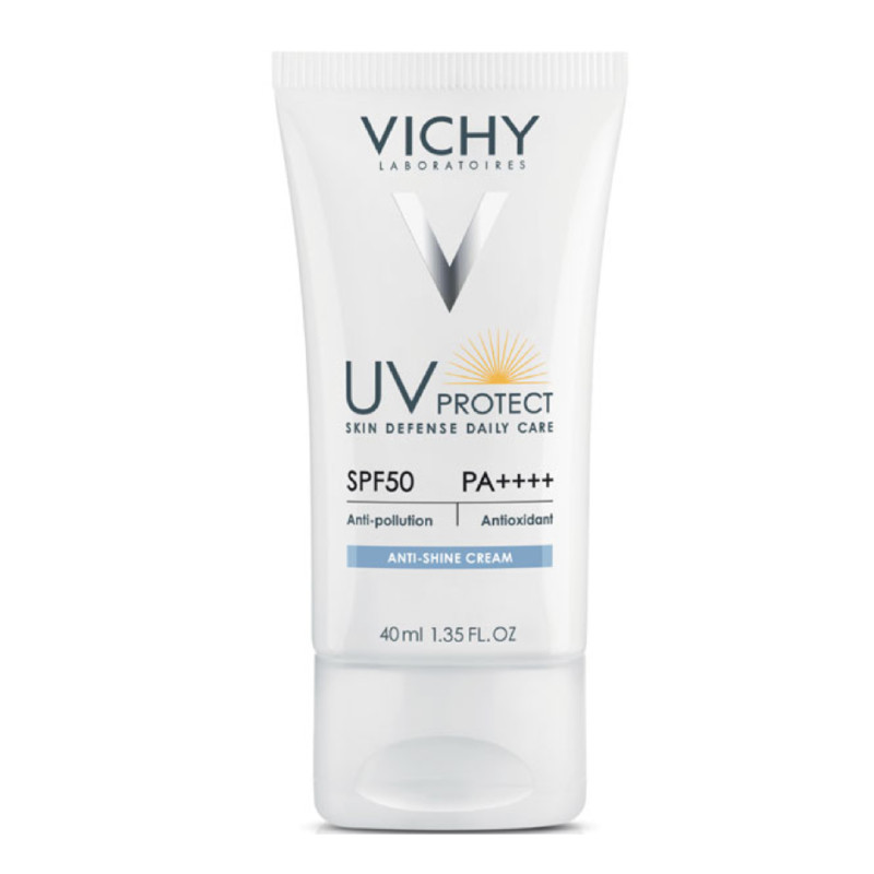 کرم ضد آفتاب بدون رنگ ویشی SPF 50 مدل Anti Shine ‌مناسب پوست‌های چرب و مختلط حجم 40 میلی‌لیتر