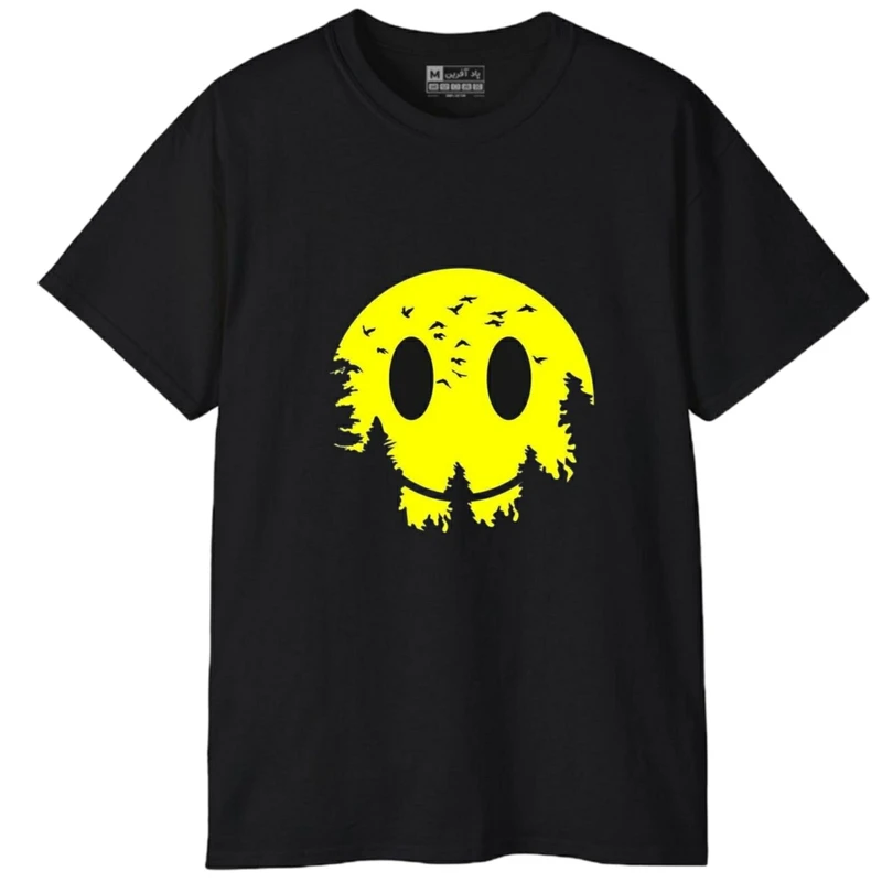 تی‌شرت آستین کوتاه مردانه پاد آفرین مدل استیکر کد 1981