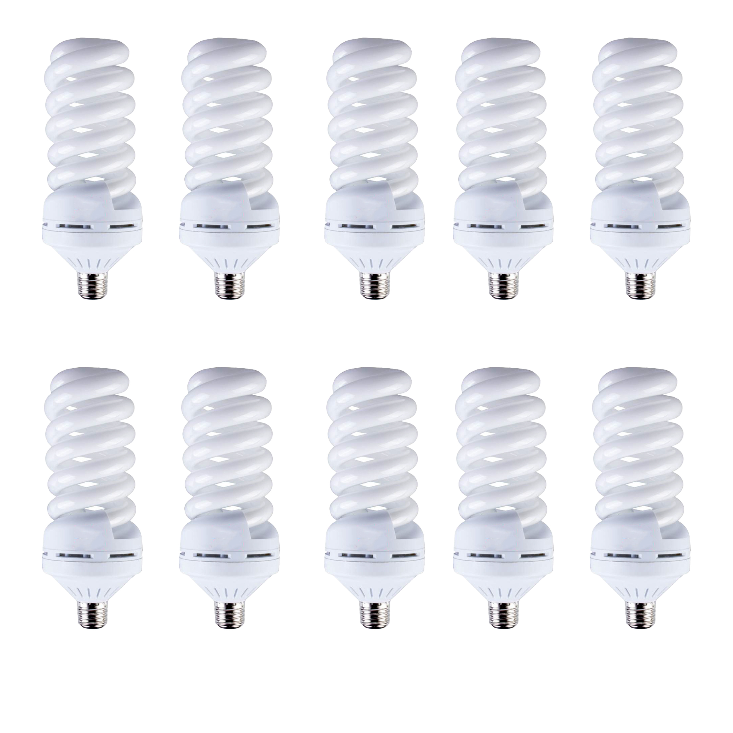 لامپ کم مصرف 30 وات رنگین لایت مدل پیچ پایه E27 بسته 10 عددی