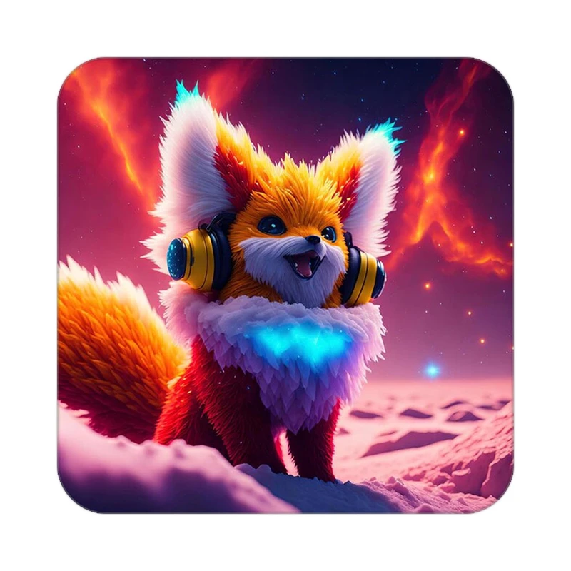 زیر لیوانی کاکتی طرح حیوانات رنگی مدل mp26622