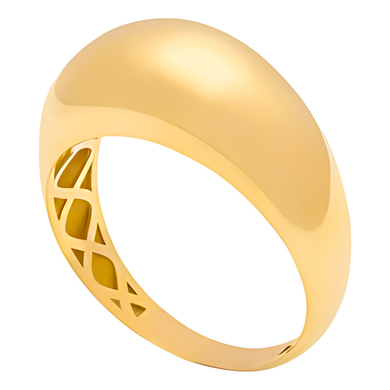 انگشتر طلا 18 عیار زنانه وی گالری مدل دامله کد R0309 سایز 55