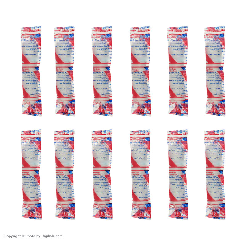 باند پانسمان گلسا مدل P1 بسته 12 عددی