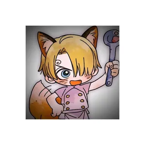 استیکر لپ تاپ و موبایل مدل انیمه طرح وان پیس وینسموک سانجی one piece Vinsmoke Sanji کد 2226