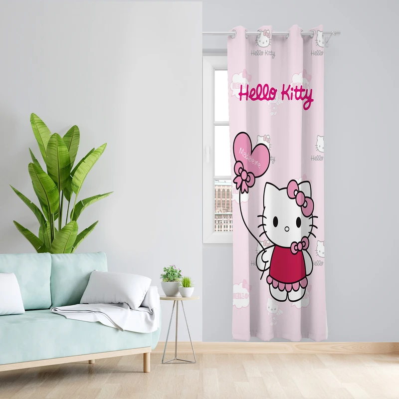 پرده طرح کیتی مدل مخمل پانچی کد L 1188L Z سایز 140x200 سانتی متر