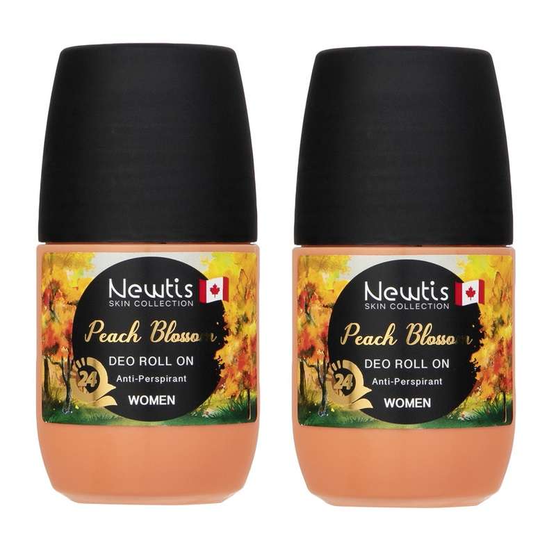 رول ضد تعریق زنانه نیوتیس مدل Peach Blossom حجم 50 میلی لیتر مجموعه 2 عددی