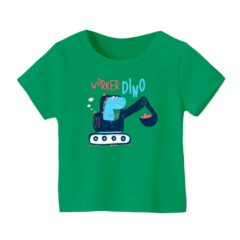 تی شرت آستین کوتاه بچگانه مدل دایناسور کد ۱۷