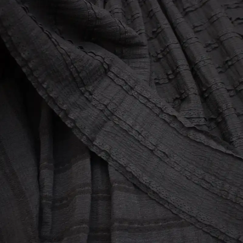 دامن چیندار زنانه کد 2 رنگ مشکی