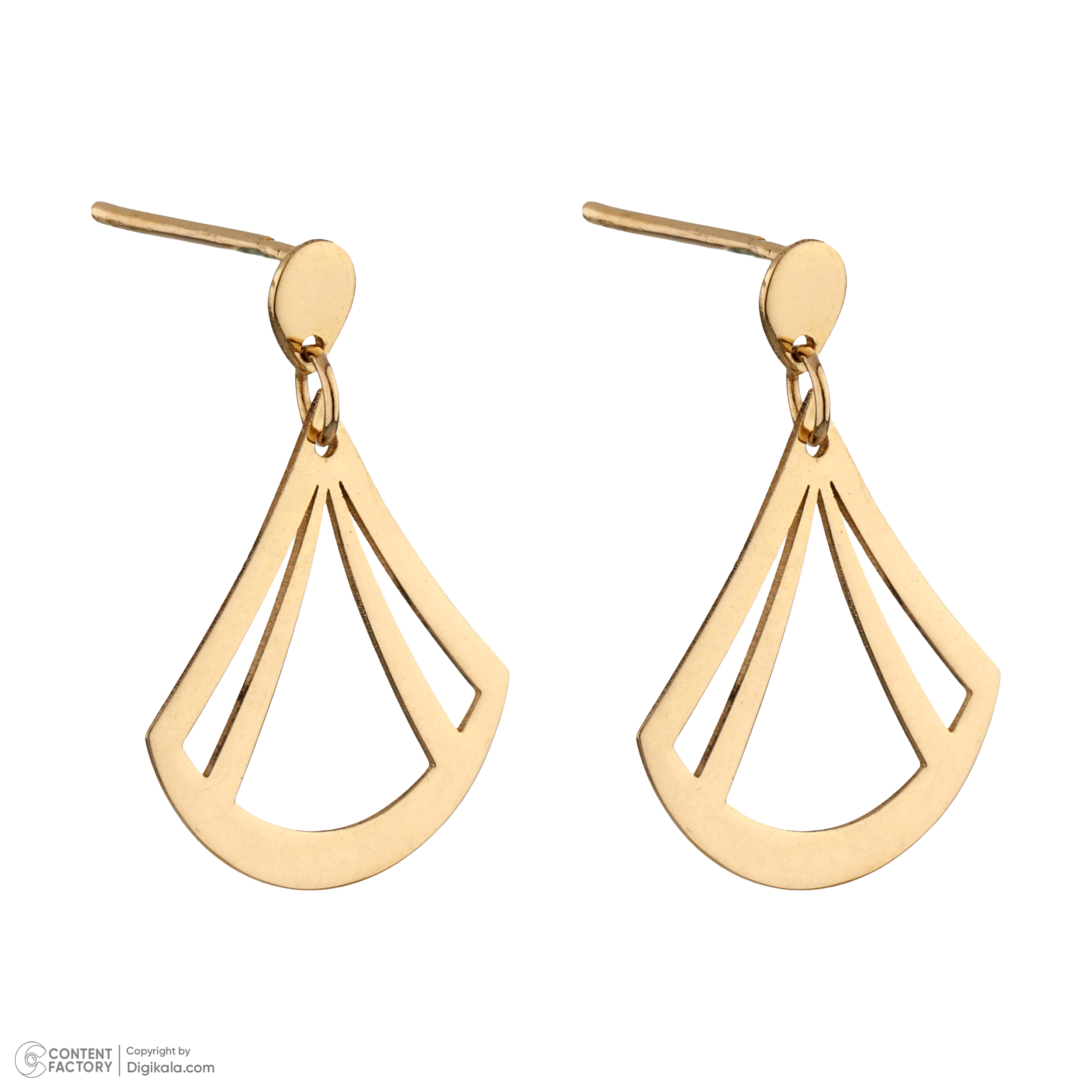 گوشواره طلا 18 عیار زنانه پرسته مدل WE676