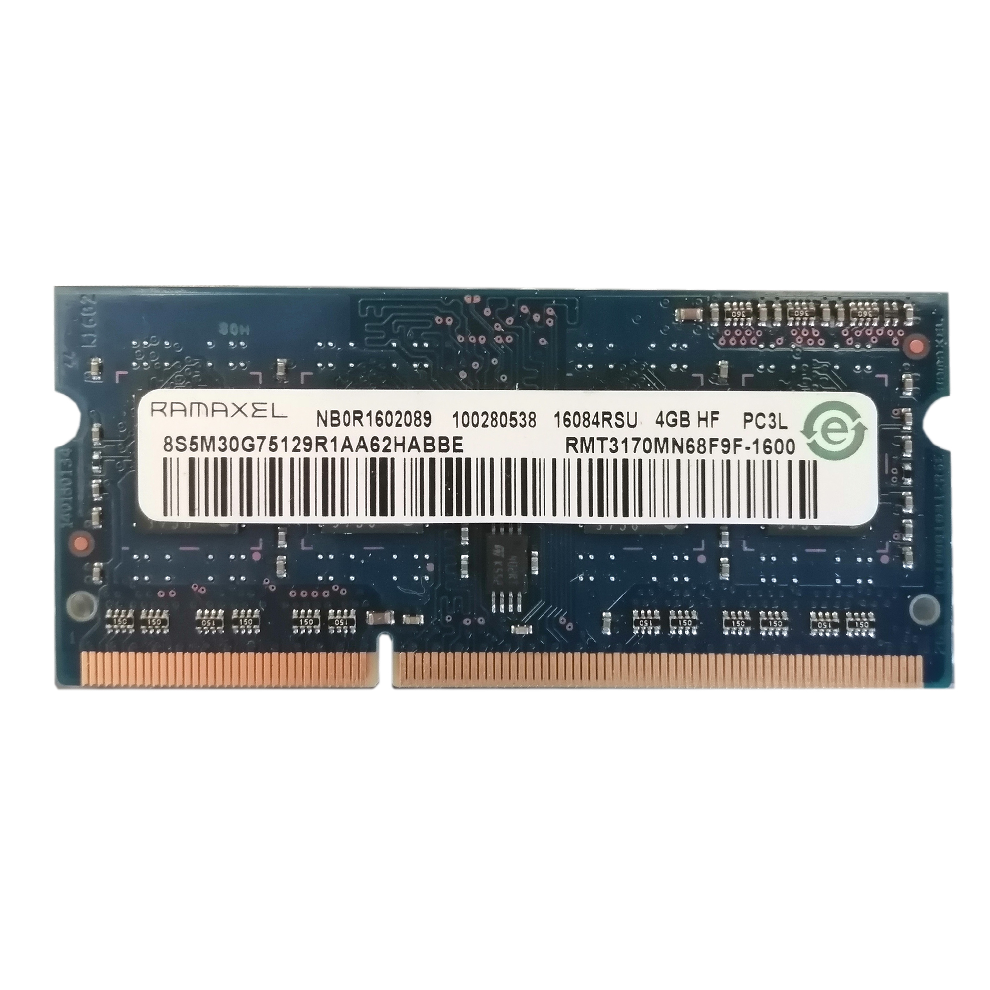 رم لپ تاپ DDR3L تک کاناله 1600 مگاهرتز CL11 راماکسل مدل RMT3170MN68F9F ظرفیت 4 گیگابایت