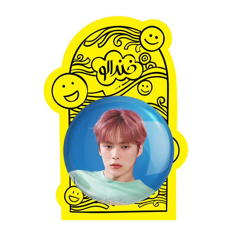 آینه جیبی خندالو طرح مینهیوک گروه مانستا اکس MONSTA X مدل تاشو کد 21162