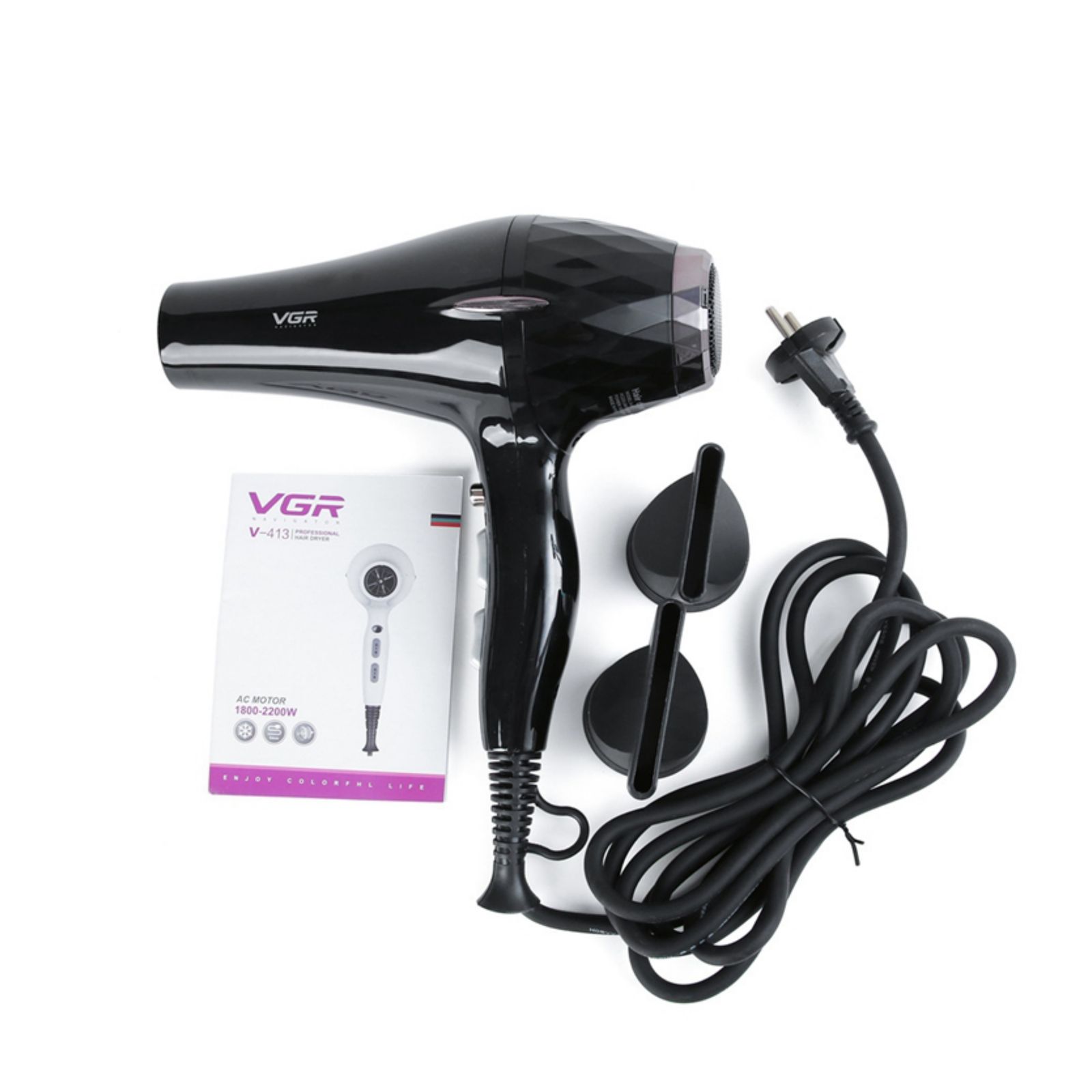 سشوار حرفه ای وی جی ار مدل V-413 -  - 3