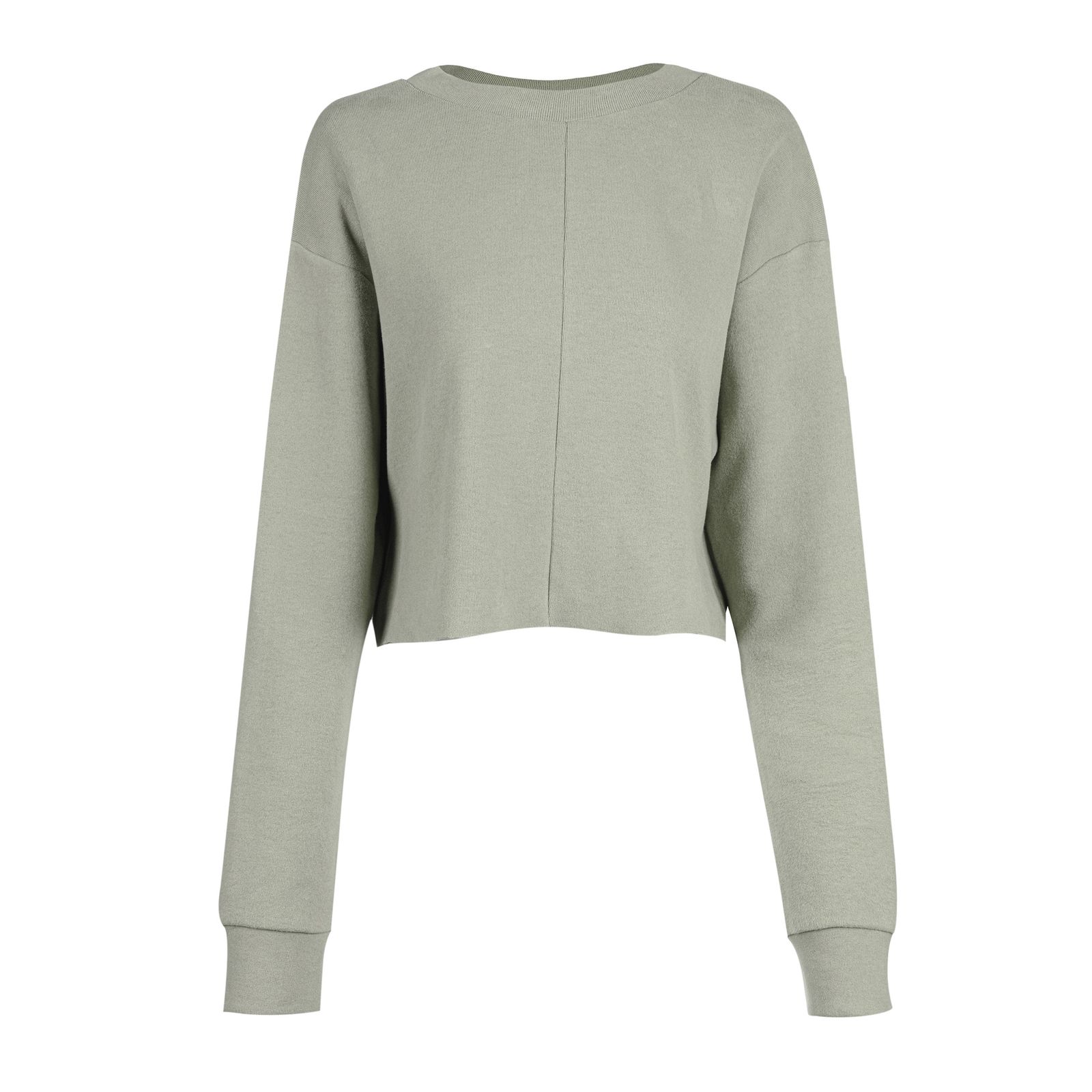 بلوز آستین بلند یقه گرد زنانه سرژه مدل 203518 رنگ سبز سدری -  - 3