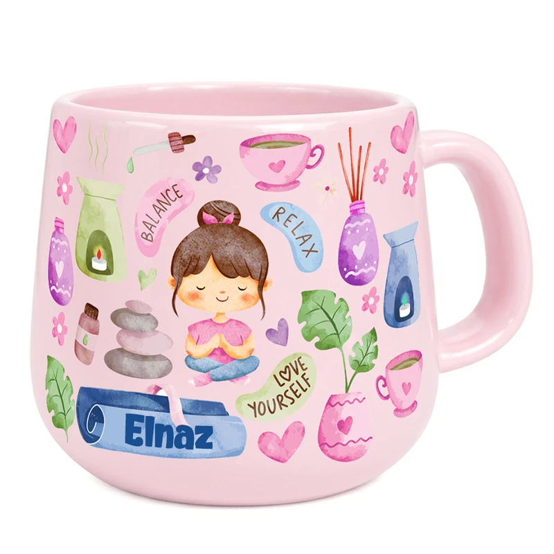 ماگ لازید مدل اسم الناز طرح استیکر