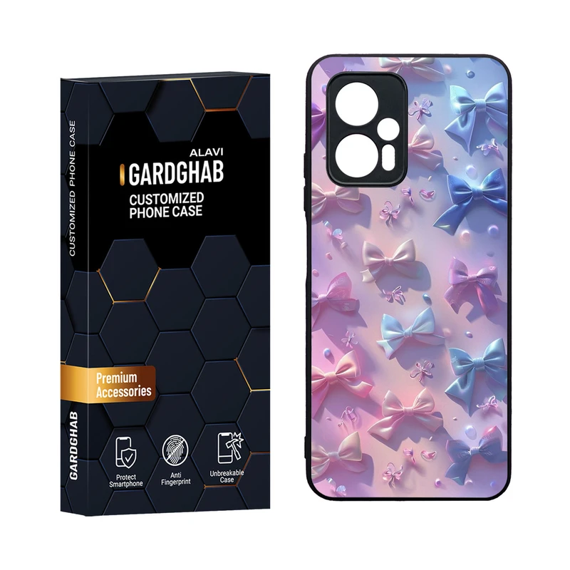 کاور گارد قاب مدل دورژله ای پشت گلس دخترانه مناسب برای گوشی موبایل شیائومی Poco X4 GT / Redmi Note 11t Pro 5G