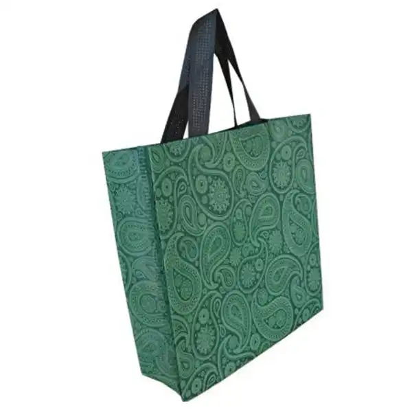 ساک خرید مدل دوست دار محیط زیست طرح بته جقه مجموعه 9 عددی