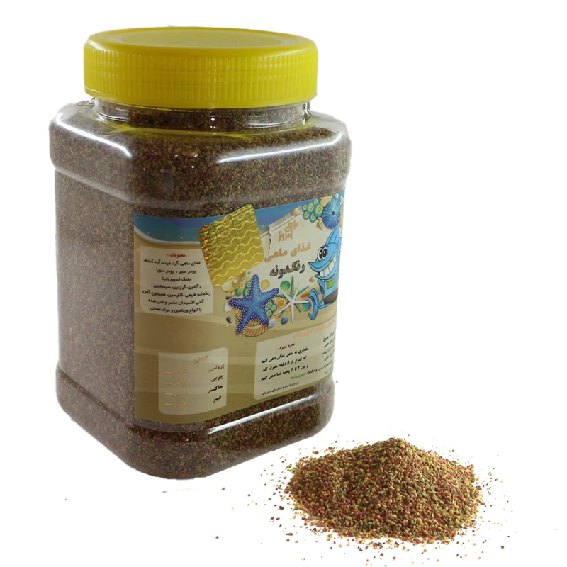 عکس شماره 2 : غذای ماهی امروز مدل رنگدونه کد pr5005 وزن 500 گرم