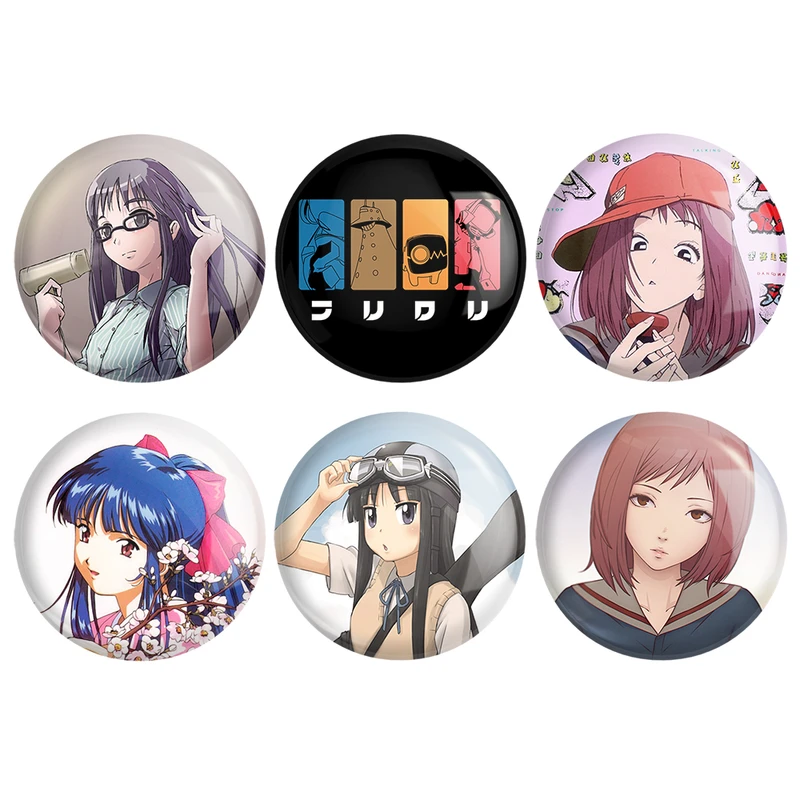 مگنت خندالو طرح انیمه فولی کولی Fooly Cooly کد 1466A مجموعه 6 عددی