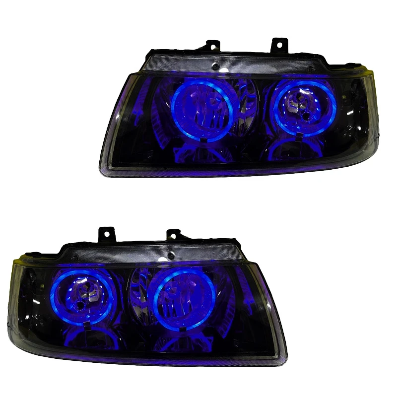 چراغ جلو خودرو گروه پژوهش صنعت مدرن مدل 3D-Ring-B-Purp مناسب برای سمند بسته دو عددی