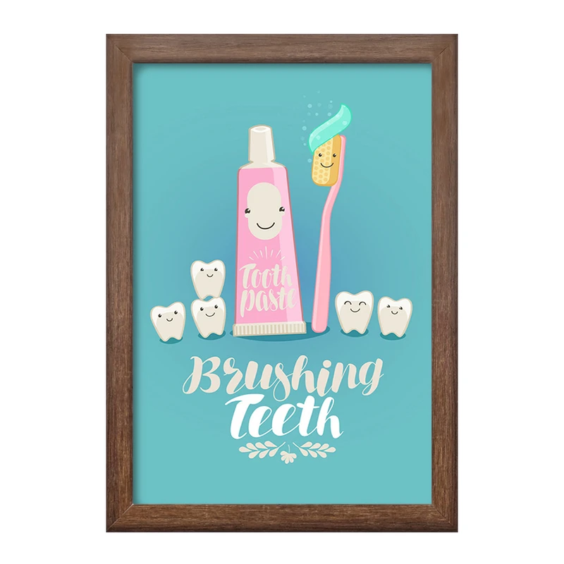 تابلو خندالو طرح دندان و دندانپزشکی کودکانه کد 27753