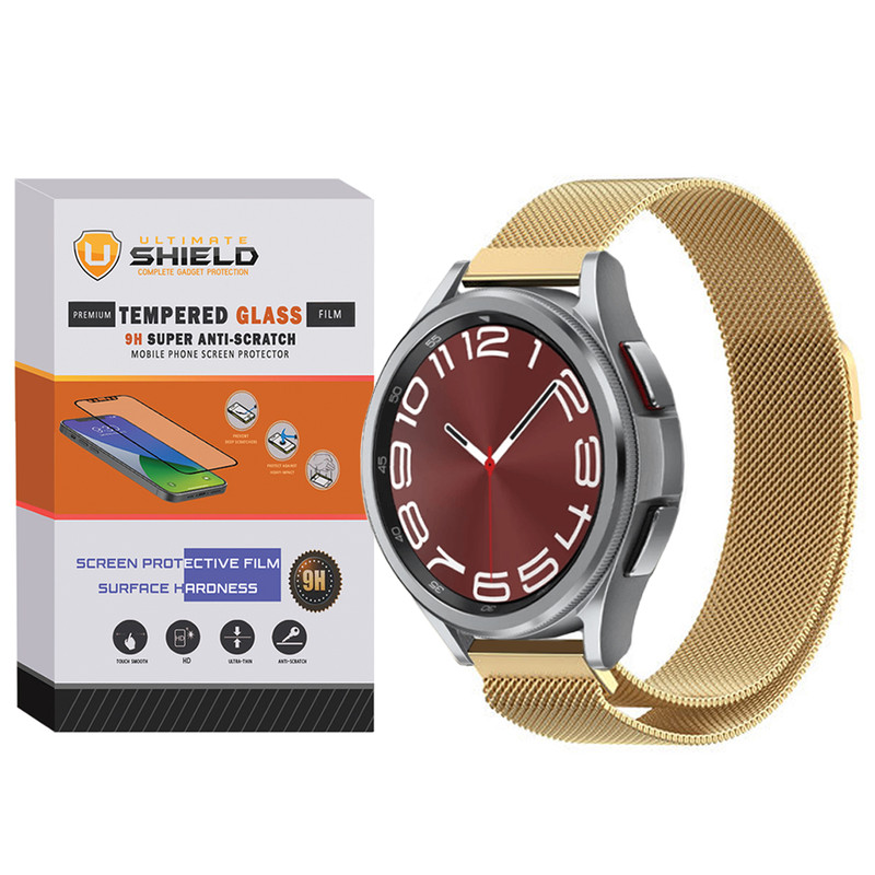 بند آلتیمیت شیلد مدل Milanese مناسب برای ساعت هوشمند سامسونگ Galaxy Watch 6 Classic 47mm