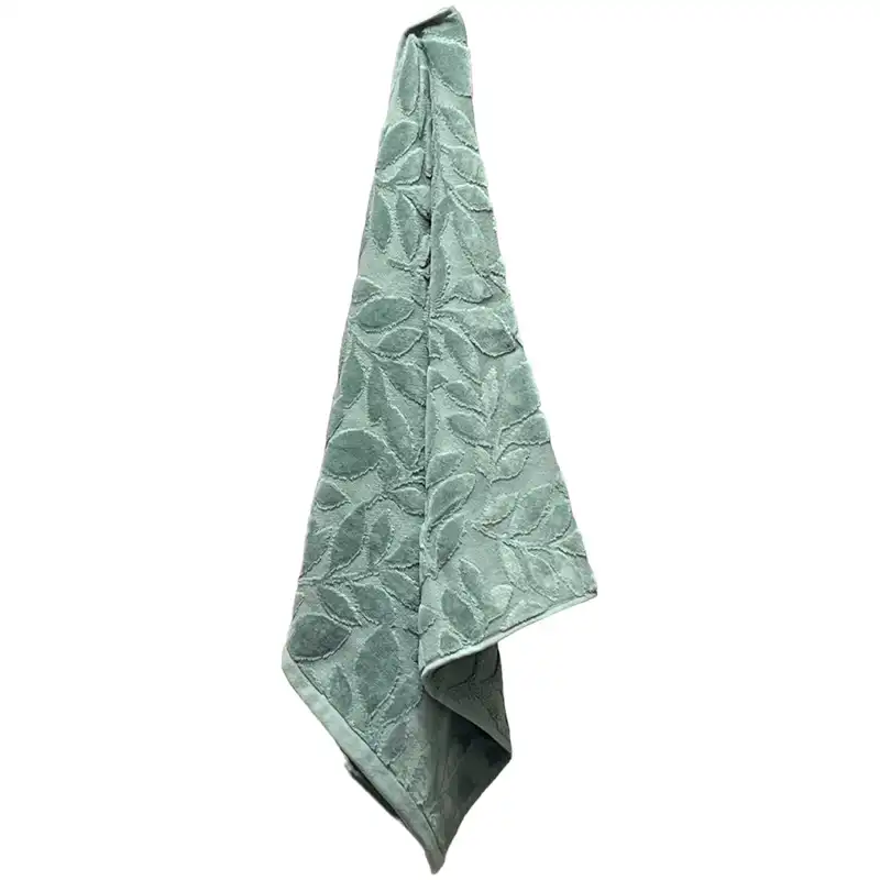 حوله دستی زارا هوم مدل PLANT JACQUARD کد 093 سایز 50x90 سانتی متر