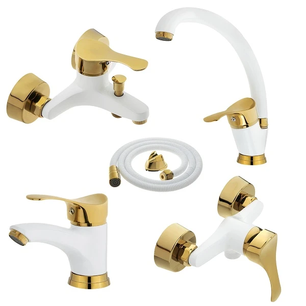  ست شیرآلات فاخته مدل پاندورا لاله ST_ مجموعه 5 عددی