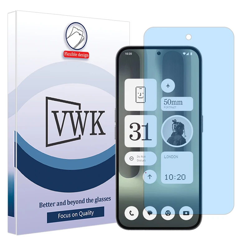 محافظ صفحه نمایش مات آنتی بلو وی دبلیو کی مدل Tough مناسب برای گوشی موبایل ناتینگ Phone 2a Plus