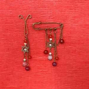 ست سنجاق سینه و گیره روسری مدل ستاره کد ۱۴۹۸