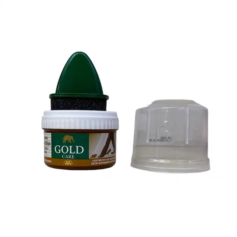 واکس براق کننده کفش گلد کر مدل 027 کاسه ای رنگ قهوه ای