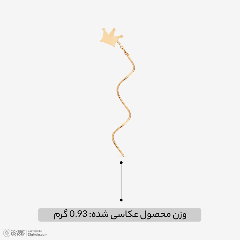 گوشواره آویز طلا 18 عیار زنانه مایا ماهک مدل ME1252 - 4