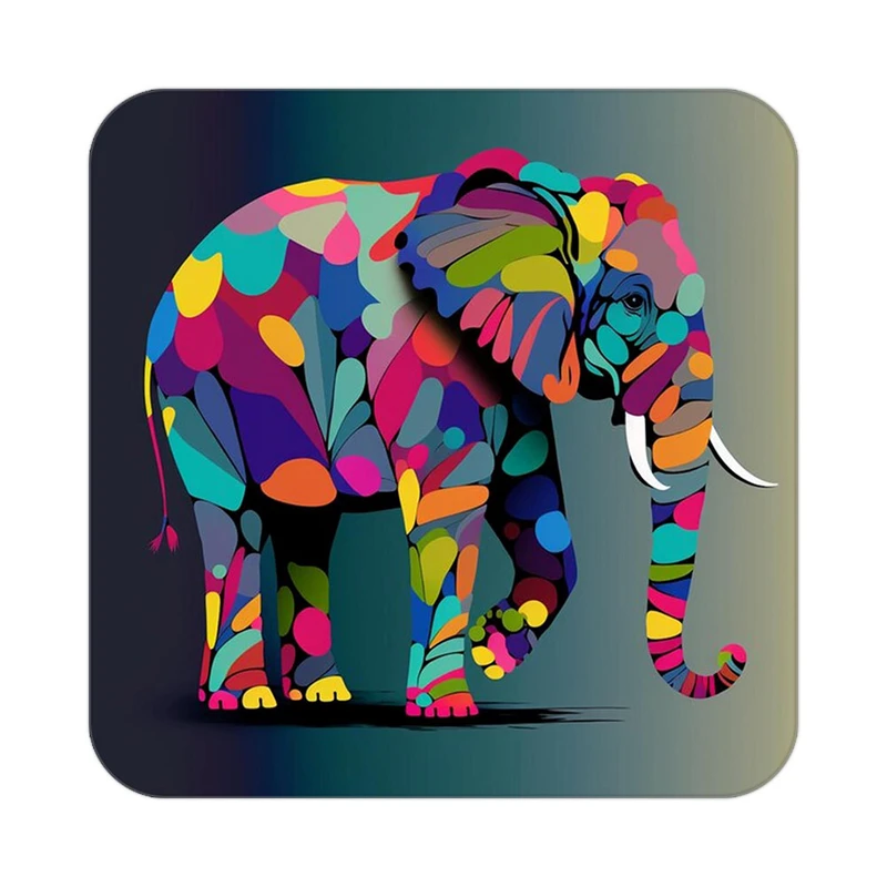 زیر لیوانی کاکتی طرح حیوانات رنگی مدل mp25575