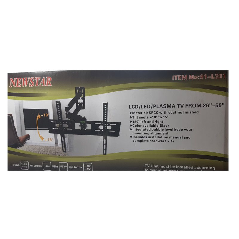 پایه دیواری تلویزیون نیو استار مدل 91L331 مناسب تلویزیون های 26 تا 55 اینچ
