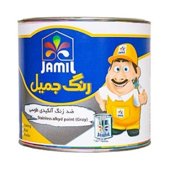 رنگ ضد زنگ طوسي جميل كد 919 حجم 4 ليتر