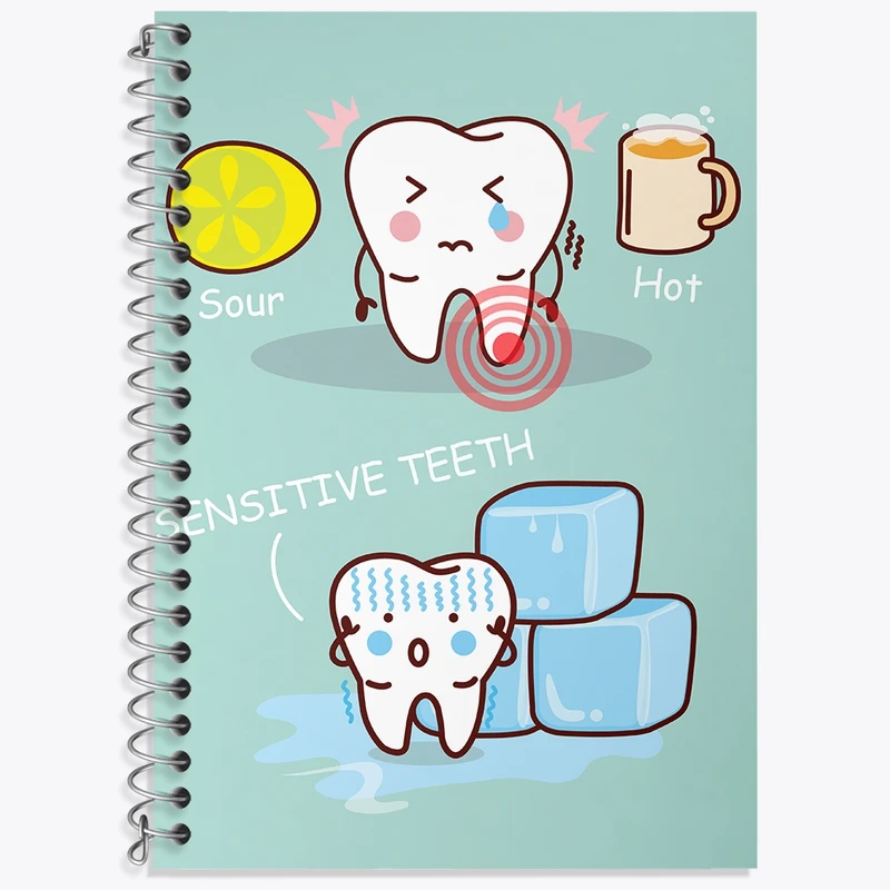 دفتر لغت 50 برگ خندالو طرح دندان و دندان پزشکی کودکانه کد 36744