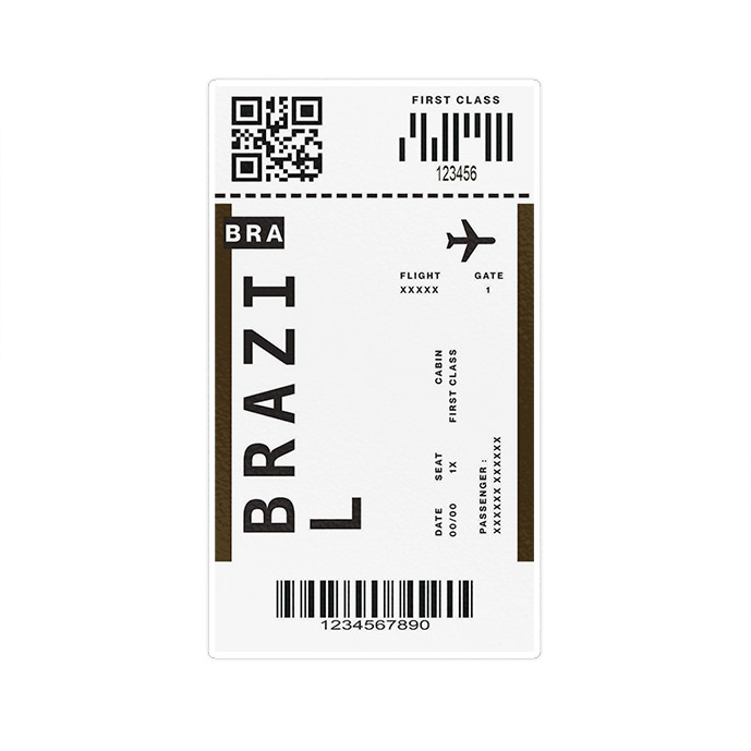 استیکر تزئینی موبایل و تبلت ماسا دیزاین طرح برزیل مدل NW012