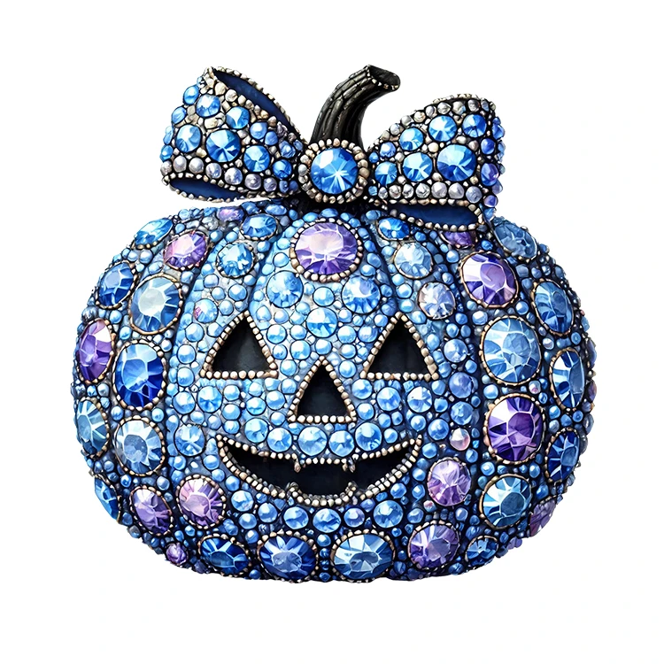 استیکر پارچه و لباس پاد آفرین مدل پاییز طرح عروسکی کدو تنبل آفتابگردان کد S2831