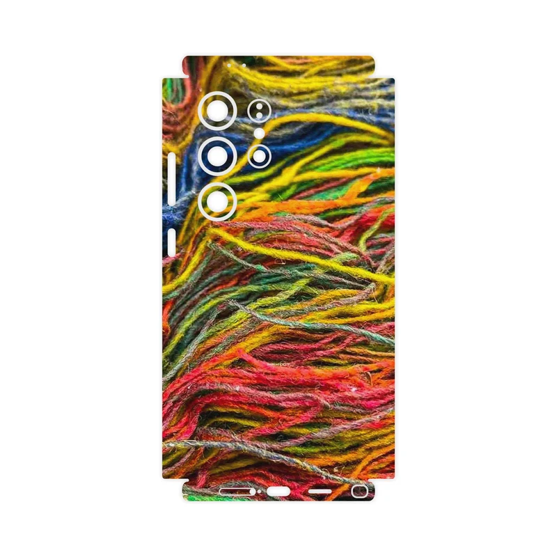 برچسب پوششی ماهوت مدل Fabric Texture 9-FullSkin مناسب برای گوشی موبایل سامسونگ Galaxy S24 Ultra