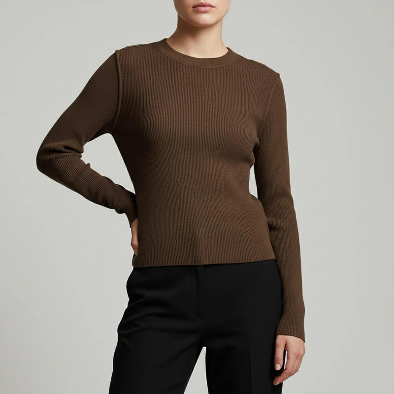 پلیور یقه گرد زنانه مدل 03