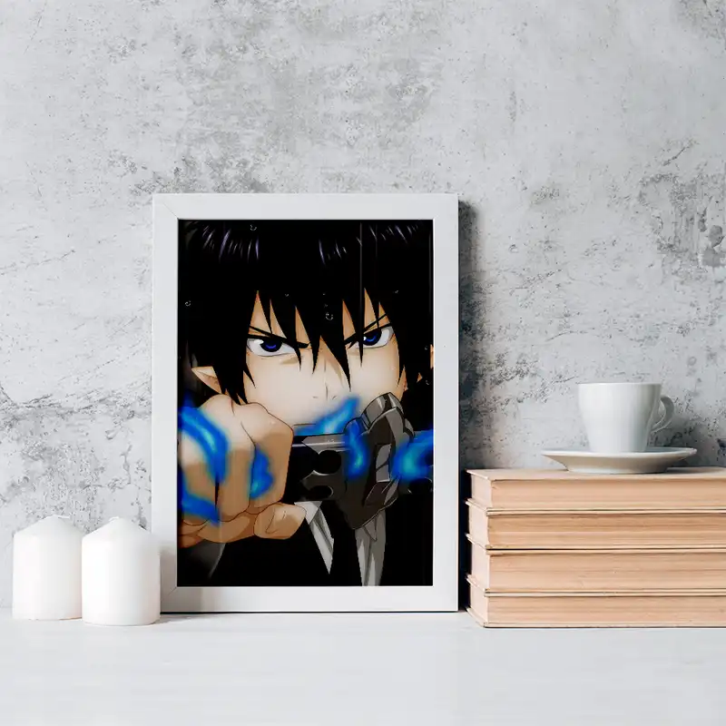 تابلو خندالو مدل رین انیمه جنگیر آبی کد 16394