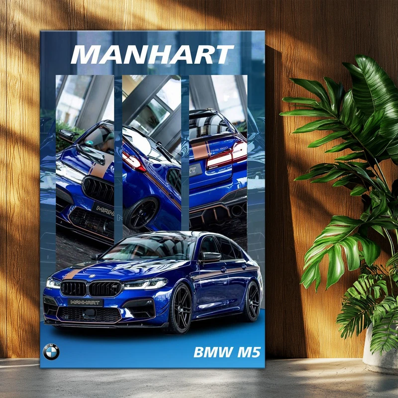 تابلو شاسی بکلیت طرح ماشین و خودرو بی ام و BMW M5 مدل T-po1687