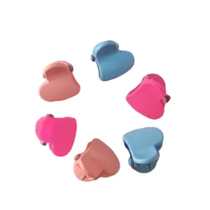 کلیپس مو زنانه مدل قلبی ریز بسته 6 عددی