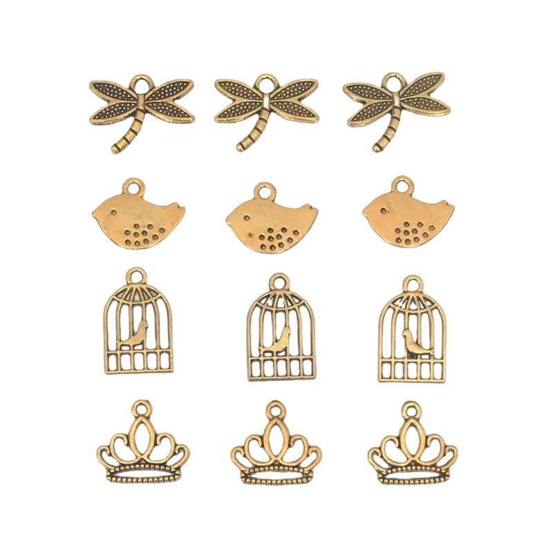 آویز دستبند کد 114 مجموعه 12 عددی