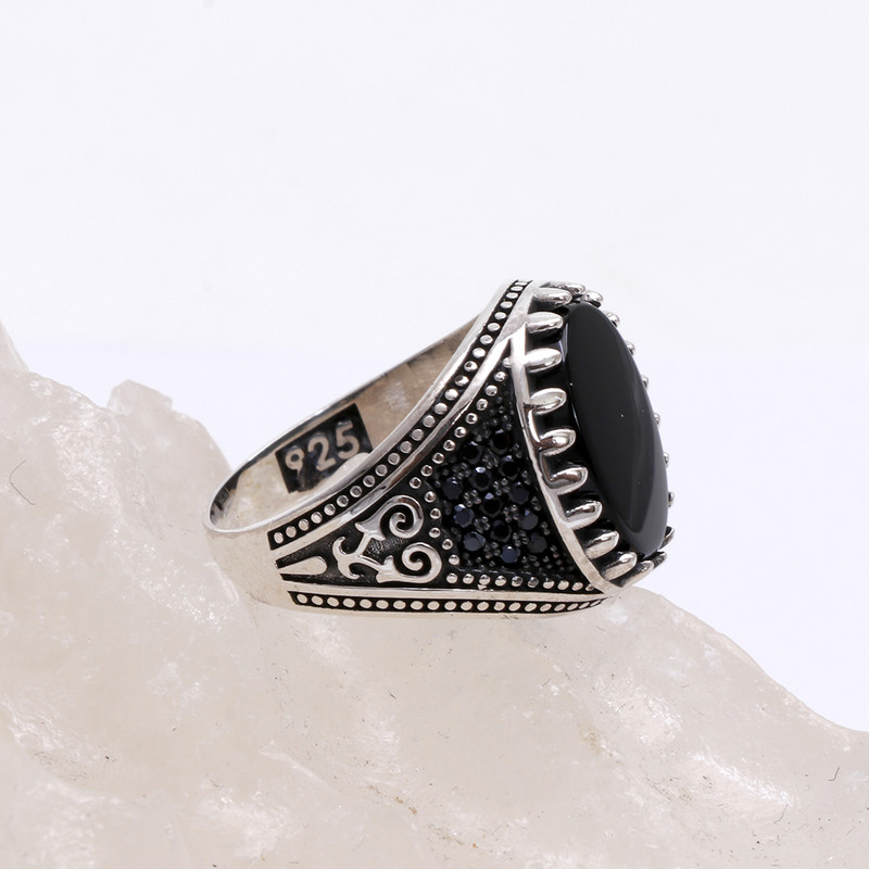 انگشتر نقره مردانه مدل GTA-781 انگشتر نقره مردانه مدل GTA-781