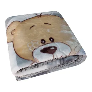 پتو کودک مدل خرسی کد 23 سایز 110*140 سانتی متر